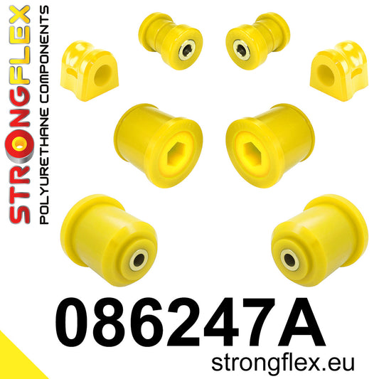 086247A: Kit de silentblocks SPORT para suspensión delantera y eje trasero