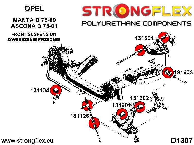 131126B: SILENTBLOCK MONTAJE SUSPENSION DELANTERA