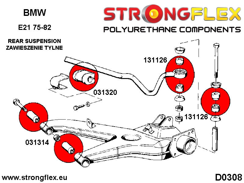 131126B: SILENTBLOCK MONTAJE SUSPENSION DELANTERA