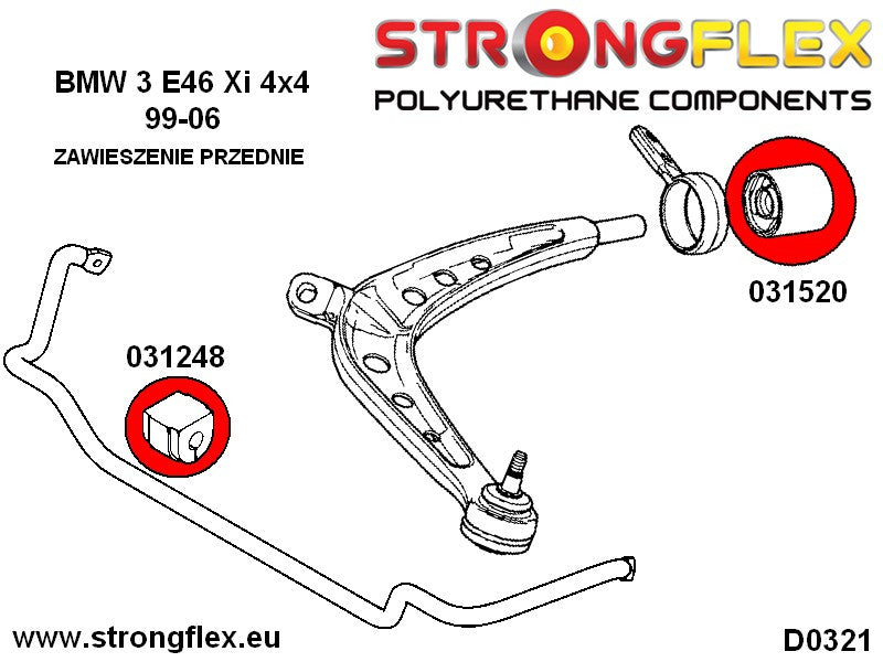 031520B: SILENTBLOCK TRASERO BRAZOS DE SUSPENSION