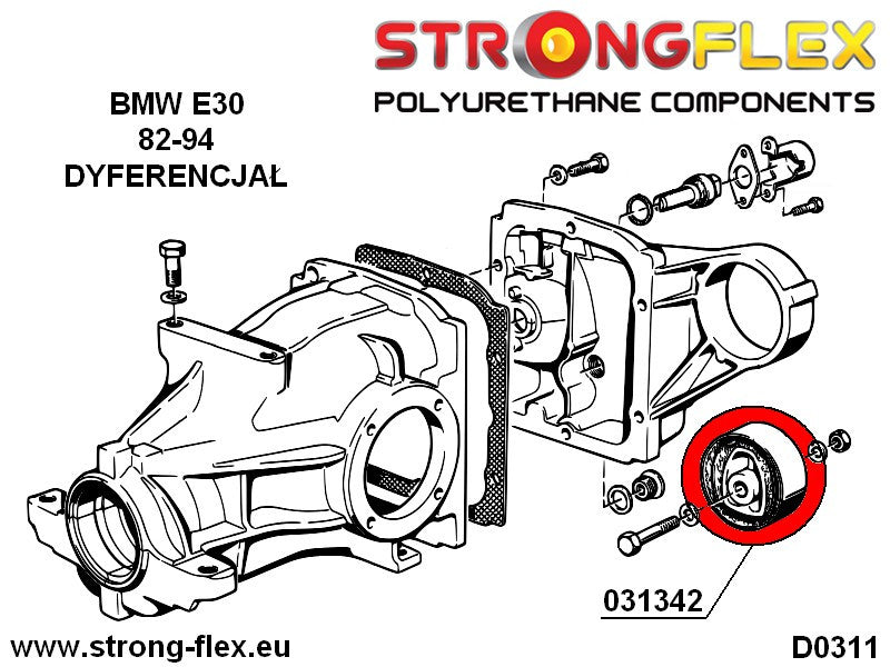 036103A: KIT DE SILENTBLOCKS DE SUSPENSION COMPLETA E30 SPORT