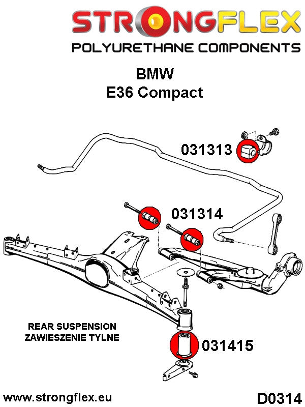 036108A: KIT DE SILENTBLOCKS DE SUSPENSION COMPLETA SPORT