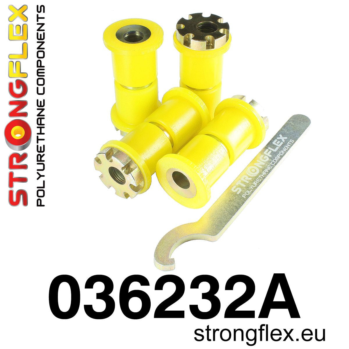 036232A: KIT SILENTBLOCKS BRAZO SUSPENSION TRASERA E21