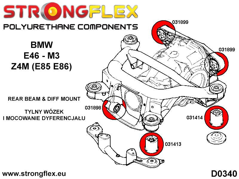 031898A: DIFERENCIAL TRASERO erential - front mount bush M3 SPORT