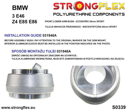031946A: SILENTBLOCK BRAZO INFERIOR DELANTERO bushes - eccentric 66mm SPORT