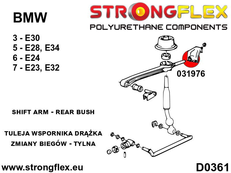 031976B: Shift arm – rear bush